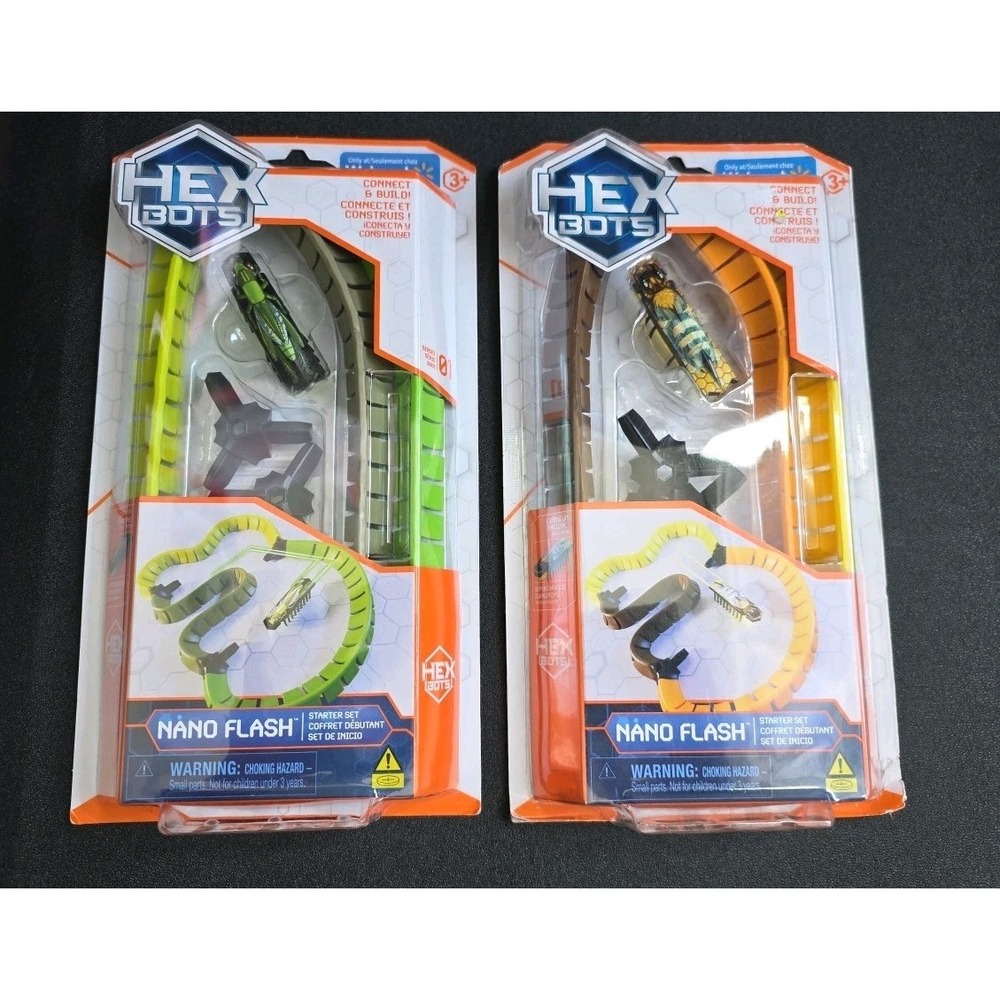 HEX BOTS NANO FLASH STARTER SET SERIES ONE NEW LOT OF 2